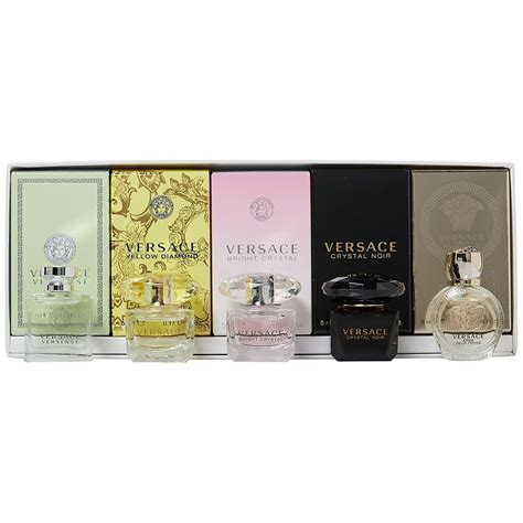 versace women's miniatures|versace deluxe miniature gift set.